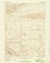 Superior Wyoming Historical topographic map, 1:62500 scale, 15 X 15 Minute, Year 1958