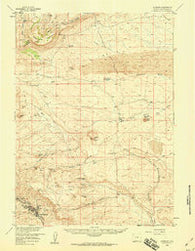 Superior Wyoming Historical topographic map, 1:62500 scale, 15 X 15 Minute, Year 1958