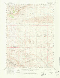 Superior Wyoming Historical topographic map, 1:62500 scale, 15 X 15 Minute, Year 1958
