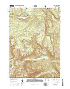 Survey Peak Wyoming Current topographic map, 1:24000 scale, 7.5 X 7.5 Minute, Year 2015