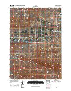 Sussex Wyoming Historical topographic map, 1:24000 scale, 7.5 X 7.5 Minute, Year 2012