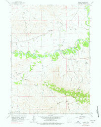 Sussex Wyoming Historical topographic map, 1:24000 scale, 7.5 X 7.5 Minute, Year 1961