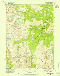Sweetwater Gap Wyoming Historical topographic map, 1:24000 scale, 7.5 X 7.5 Minute, Year 1953