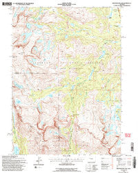 Sweetwater Gap Wyoming Historical topographic map, 1:24000 scale, 7.5 X 7.5 Minute, Year 1991