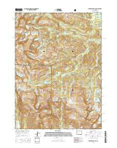 Sweetwater Gap Wyoming Current topographic map, 1:24000 scale, 7.5 X 7.5 Minute, Year 2015