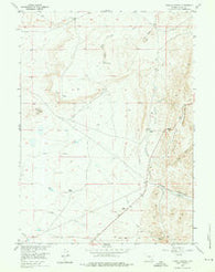 Sybille Springs Wyoming Historical topographic map, 1:24000 scale, 7.5 X 7.5 Minute, Year 1955