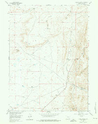 Sybille Springs Wyoming Historical topographic map, 1:24000 scale, 7.5 X 7.5 Minute, Year 1955