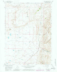 Sybille Springs Wyoming Historical topographic map, 1:24000 scale, 7.5 X 7.5 Minute, Year 1955