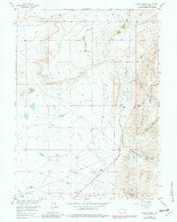 Sybille Springs Wyoming Historical topographic map, 1:24000 scale, 7.5 X 7.5 Minute, Year 1955