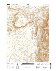 Sybille Springs Wyoming Current topographic map, 1:24000 scale, 7.5 X 7.5 Minute, Year 2015