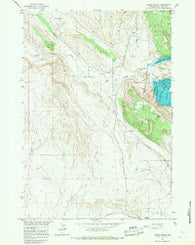Sykes Spring Wyoming Historical topographic map, 1:24000 scale, 7.5 X 7.5 Minute, Year 1964