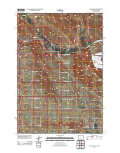 Sykes Spring Wyoming Historical topographic map, 1:24000 scale, 7.5 X 7.5 Minute, Year 2012