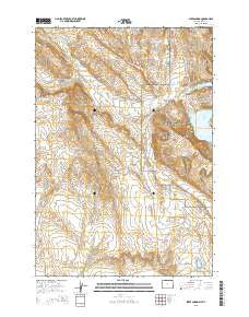 Sykes Spring Wyoming Current topographic map, 1:24000 scale, 7.5 X 7.5 Minute, Year 2015