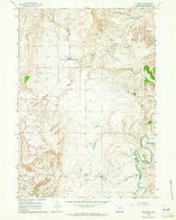 TTT Ranch Wyoming Historical topographic map, 1:24000 scale, 7.5 X 7.5 Minute, Year 1961