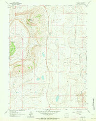T B Ranch Wyoming Historical topographic map, 1:24000 scale, 7.5 X 7.5 Minute, Year 1961
