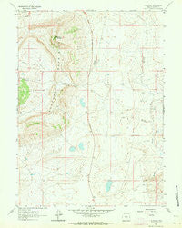 T B Ranch Wyoming Historical topographic map, 1:24000 scale, 7.5 X 7.5 Minute, Year 1961