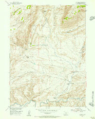 T E Ranch Wyoming Historical topographic map, 1:24000 scale, 7.5 X 7.5 Minute, Year 1953