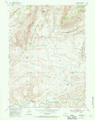 T E Ranch Wyoming Historical topographic map, 1:24000 scale, 7.5 X 7.5 Minute, Year 1953