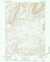 T E Ranch Wyoming Historical topographic map, 1:24000 scale, 7.5 X 7.5 Minute, Year 1953