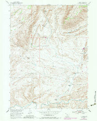 T E Ranch Wyoming Historical topographic map, 1:24000 scale, 7.5 X 7.5 Minute, Year 1953
