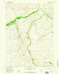 T L Ranch Wyoming Historical topographic map, 1:24000 scale, 7.5 X 7.5 Minute, Year 1958