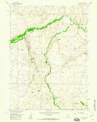 T L Ranch Wyoming Historical topographic map, 1:24000 scale, 7.5 X 7.5 Minute, Year 1958