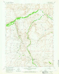 T L Ranch Wyoming Historical topographic map, 1:24000 scale, 7.5 X 7.5 Minute, Year 1958