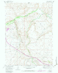 T L Ranch Wyoming Historical topographic map, 1:24000 scale, 7.5 X 7.5 Minute, Year 1958