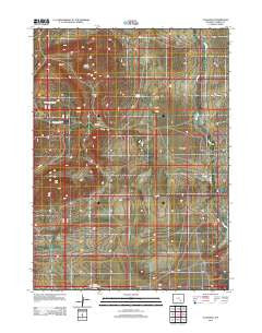 T B Ranch Wyoming Historical topographic map, 1:24000 scale, 7.5 X 7.5 Minute, Year 2012