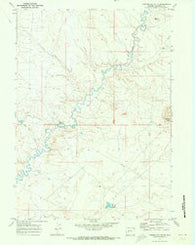 Tabernacle Butte Wyoming Historical topographic map, 1:24000 scale, 7.5 X 7.5 Minute, Year 1969