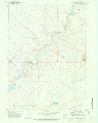 Tabernacle Butte Wyoming Historical topographic map, 1:24000 scale, 7.5 X 7.5 Minute, Year 1969