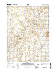 Tabernacle Butte Wyoming Current topographic map, 1:24000 scale, 7.5 X 7.5 Minute, Year 2015