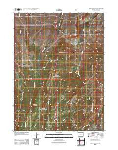 Table Mountain Wyoming Historical topographic map, 1:24000 scale, 7.5 X 7.5 Minute, Year 2012