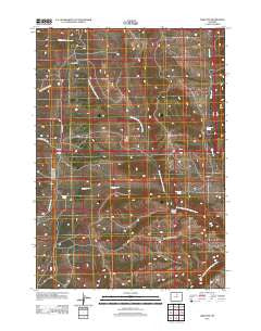Tabletop Wyoming Historical topographic map, 1:24000 scale, 7.5 X 7.5 Minute, Year 2012