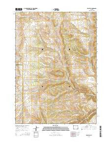 Tabletop Wyoming Current topographic map, 1:24000 scale, 7.5 X 7.5 Minute, Year 2015