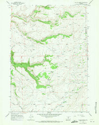 Tallon Spring Wyoming Historical topographic map, 1:24000 scale, 7.5 X 7.5 Minute, Year 1966