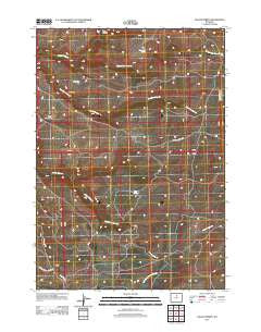 Tallon Spring Wyoming Historical topographic map, 1:24000 scale, 7.5 X 7.5 Minute, Year 2012