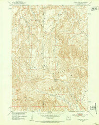 Tatman Mountain Wyoming Historical topographic map, 1:24000 scale, 7.5 X 7.5 Minute, Year 1951
