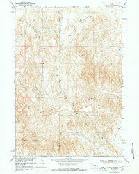 Tatman Mountain Wyoming Historical topographic map, 1:24000 scale, 7.5 X 7.5 Minute, Year 1951