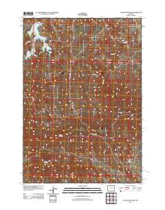 Tatman Mountain Wyoming Historical topographic map, 1:24000 scale, 7.5 X 7.5 Minute, Year 2012