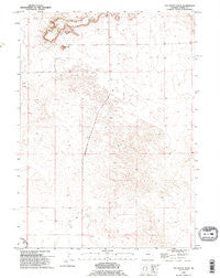 Tea Kettle Rock Wyoming Historical topographic map, 1:24000 scale, 7.5 X 7.5 Minute, Year 1990