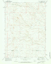 Teakettle Butte Wyoming Historical topographic map, 1:24000 scale, 7.5 X 7.5 Minute, Year 1969