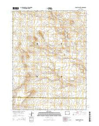 Teakettle Butte Wyoming Current topographic map, 1:24000 scale, 7.5 X 7.5 Minute, Year 2015