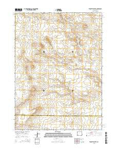 Teakettle Butte Wyoming Current topographic map, 1:24000 scale, 7.5 X 7.5 Minute, Year 2015