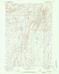 Teapot Rock Wyoming Historical topographic map, 1:24000 scale, 7.5 X 7.5 Minute, Year 1968