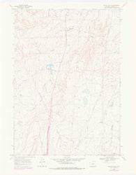 Teapot Rock Wyoming Historical topographic map, 1:24000 scale, 7.5 X 7.5 Minute, Year 1968
