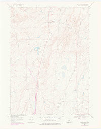 Teapot Rock Wyoming Historical topographic map, 1:24000 scale, 7.5 X 7.5 Minute, Year 1968