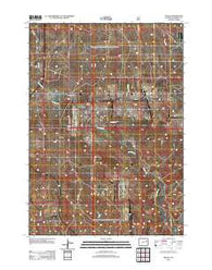 Teckla Wyoming Historical topographic map, 1:24000 scale, 7.5 X 7.5 Minute, Year 2012