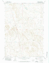 Teckla SW Wyoming Historical topographic map, 1:24000 scale, 7.5 X 7.5 Minute, Year 1971