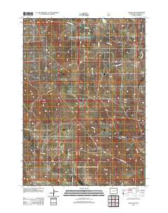Teckla SW Wyoming Historical topographic map, 1:24000 scale, 7.5 X 7.5 Minute, Year 2012